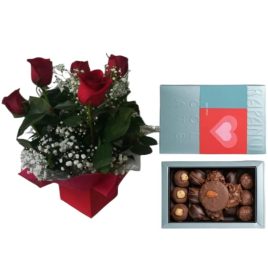 regalo rosas con chocolate rapanuí